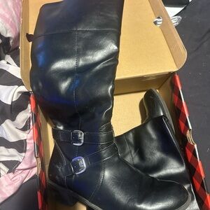 Arizona Jean Company Black Combat Moto Boots